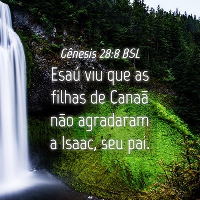 Picture 04 - Gênesis 28:8 BSL - Esaú viu que as filhas de Canaã não agradaram - Bible Verse Picture