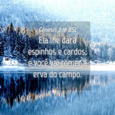 Picture 04 - Gênesis 3:18 BSL - Ela lhe dará espinhos e cardos; e você vai - Bible Verse Picture