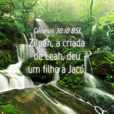 Picture 04 - Gênesis 30:10 BSL - Zilpah, a criada de Leah, deu um filho a - Bible Verse Picture