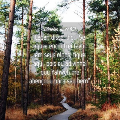 Picture 04 - Gênesis 30:27 BSL - Laban disse-lhe: “Se agora encontrei favor em - Bible Verse Picture