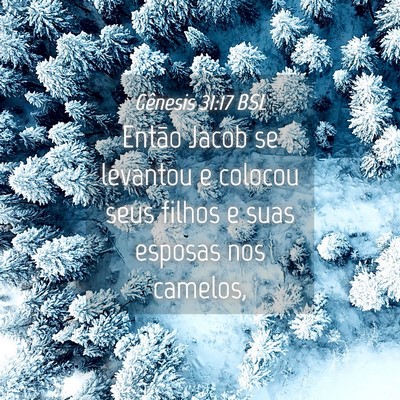 Picture 04 - Gênesis 31:17 BSL - Então Jacob se levantou e colocou seus filhos e - Bible Verse Picture