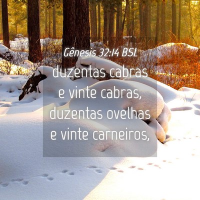 Picture 04 - Gênesis 32:14 BSL - duzentas cabras e vinte cabras, duzentas ovelhas - Bible Verse Picture