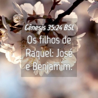 Picture 04 - Gênesis 35:24 BSL - Os filhos de Raquel: José e - Bible Verse Picture