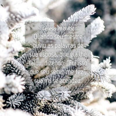 Picture 04 - Gênesis 39:19 BSL - Quando seu mestre ouviu as palavras de sua - Bible Verse Picture