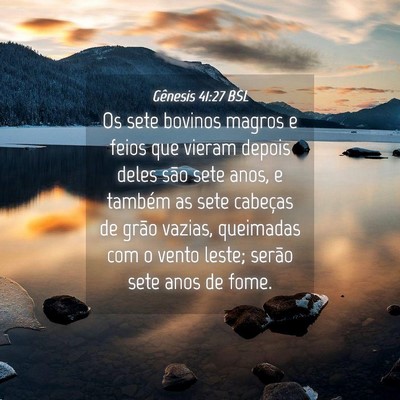 Picture 04 - Gênesis 41:27 BSL - Os sete bovinos magros e feios que vieram depois - Bible Verse Picture