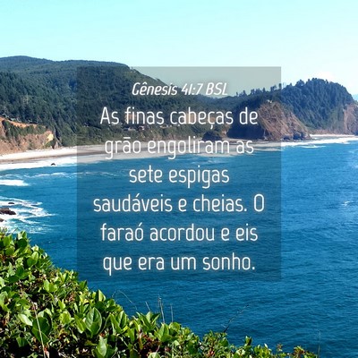 Picture 04 - Gênesis 41:7 BSL - As finas cabeças de grão engoliram as sete - Bible Verse Picture