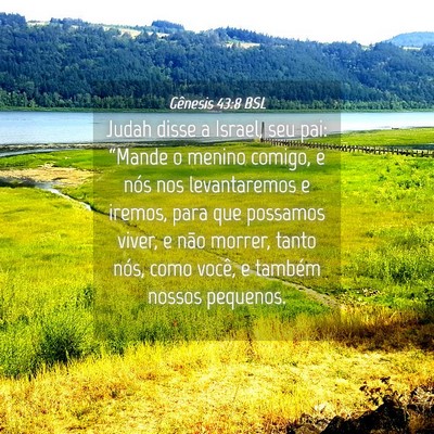 Picture 04 - Gênesis 43:8 BSL - Judah disse a Israel, seu pai: “Mande o menino - Bible Verse Picture