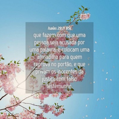 Picture 04 - Isaías 29:21 BSL - que fazem com que uma pessoa seja acusada por uma - Bible Verse Picture