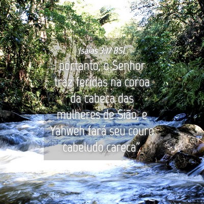 Picture 04 - Isaías 3:17 BSL - portanto, o Senhor traz feridas na coroa da - Bible Verse Picture