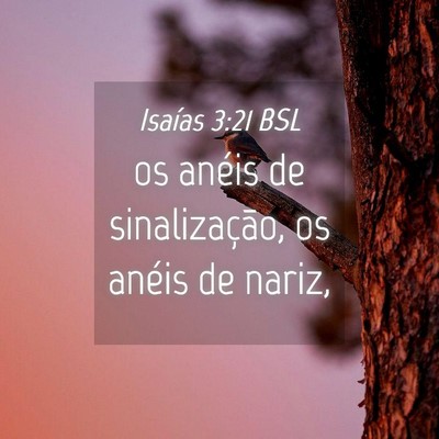 Picture 04 - Isaías 3:21 BSL - os anéis de sinalização, os anéis de - Bible Verse Picture