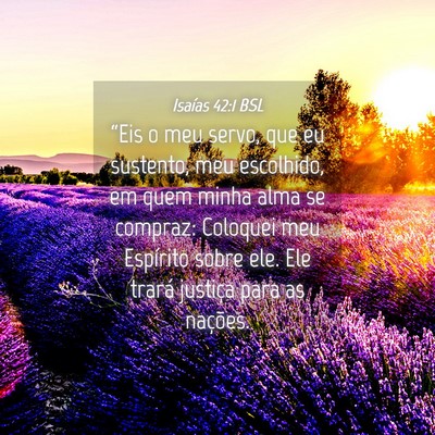 Picture 04 - Isaías 42:1 BSL - “Eis o meu servo, que eu sustento, meu - Bible Verse Picture