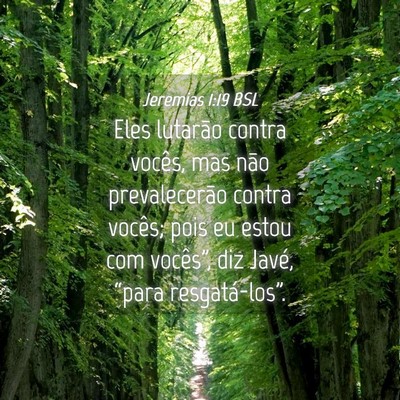 Picture 04 - Jeremias 1:19 BSL - Eles lutarão contra vocês, mas não - Bible Verse Picture