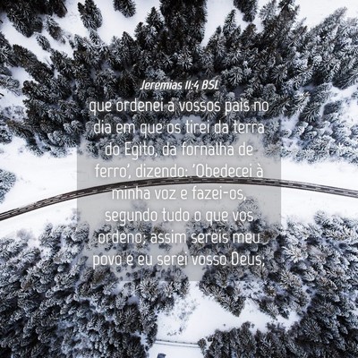 Picture 04 - Jeremias 11:4 BSL - que ordenei a vossos pais no dia em que os tirei - Bible Verse Picture