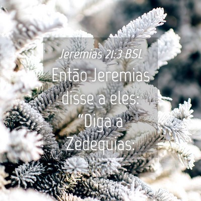Picture 04 - Jeremias 21:3 BSL - Então Jeremias disse a eles: “Diga a - Bible Verse Picture