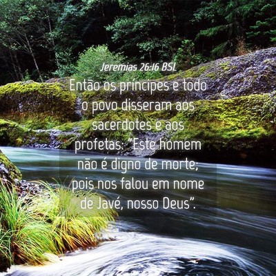 Picture 04 - Jeremias 26:16 BSL - Então os príncipes e todo o povo disseram aos - Bible Verse Picture
