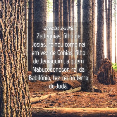 Picture 04 - Jeremias 37:1 BSL - Zedequias, filho de Josias, reinou como rei em - Bible Verse Picture