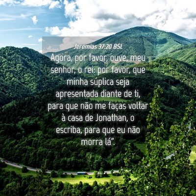 Picture 04 - Jeremias 37:20 BSL - Agora, por favor, ouve, meu senhor, o rei: por - Bible Verse Picture