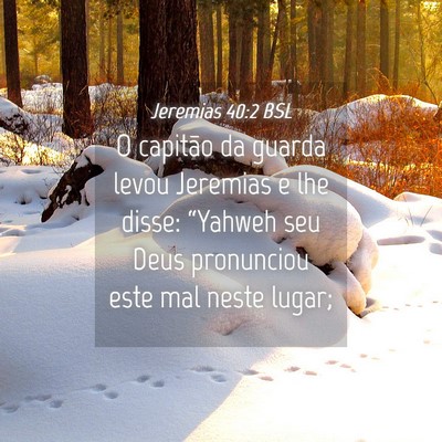 Picture 04 - Jeremias 40:2 BSL - O capitão da guarda levou Jeremias e lhe disse: - Bible Verse Picture