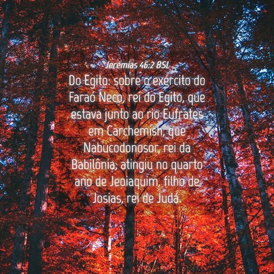 Picture 04 - Jeremias 46:2 BSL - Do Egito: sobre o exército do Faraó Neco, rei - Bible Verse Picture