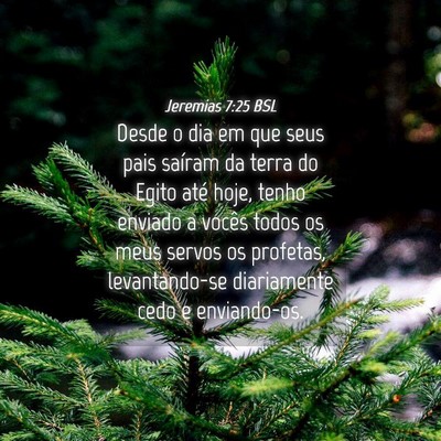 Picture 04 - Jeremias 7:25 BSL - Desde o dia em que seus pais saíram da terra do - Bible Verse Picture
