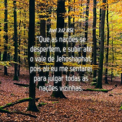 Picture 04 - Joel 3:12 BSL - “Que as nações se despertem, e subir até o - Bible Verse Picture