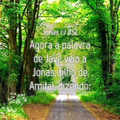 Picture 04 - Jonas 1:1 BSL - Agora a palavra de Javé veio a Jonas, filho de - Bible Verse Picture