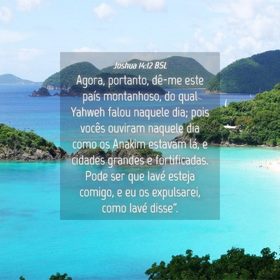 Picture 04 - Joshua 14:12 BSL - Agora, portanto, dê-me este país montanhoso, do - Bible Verse Picture