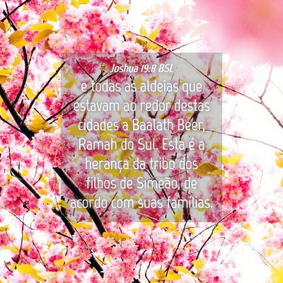 Picture 04 - Joshua 19:8 BSL - e todas as aldeias que estavam ao redor destas - Bible Verse Picture