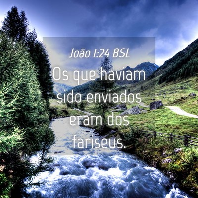 Picture 04 - João 1:24 BSL - Os que haviam sido enviados eram dos - Bible Verse Picture
