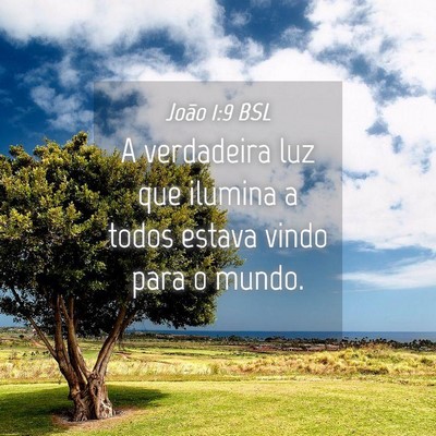 Picture 04 - João 1:9 BSL - A verdadeira luz que ilumina a todos estava vindo - Bible Verse Picture