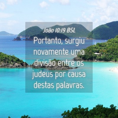 Picture 04 - João 10:19 BSL - Portanto, surgiu novamente uma divisão entre os - Bible Verse Picture