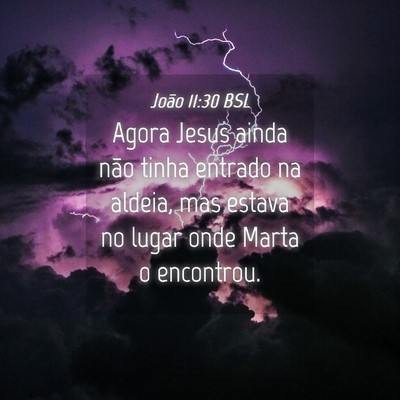 Picture 04 - João 11:30 BSL - Agora Jesus ainda não tinha entrado na aldeia, - Bible Verse Picture
