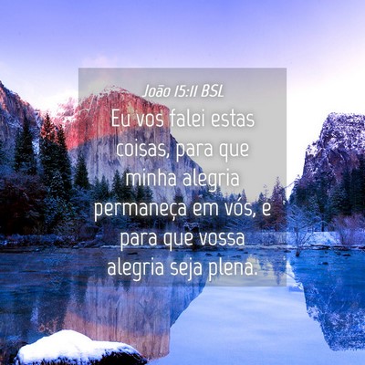 Picture 04 - João 15:11 BSL - Eu vos falei estas coisas, para que minha alegria - Bible Verse Picture