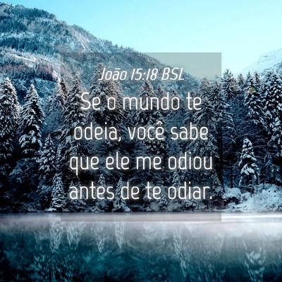 Picture 04 - João 15:18 BSL - Se o mundo te odeia, você sabe que ele me odiou - Bible Verse Picture