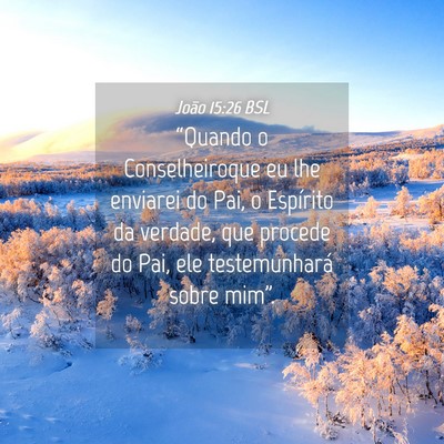Picture 04 - João 15:26 BSL - “Quando o Conselheiroque eu lhe enviarei do - Bible Verse Picture