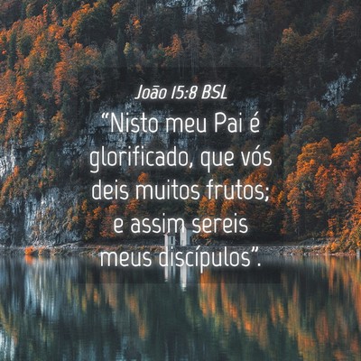 Picture 04 - João 15:8 BSL - “Nisto meu Pai é glorificado, que vós deis - Bible Verse Picture