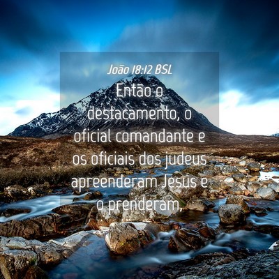 Picture 04 - João 18:12 BSL - Então o destacamento, o oficial comandante e os - Bible Verse Picture