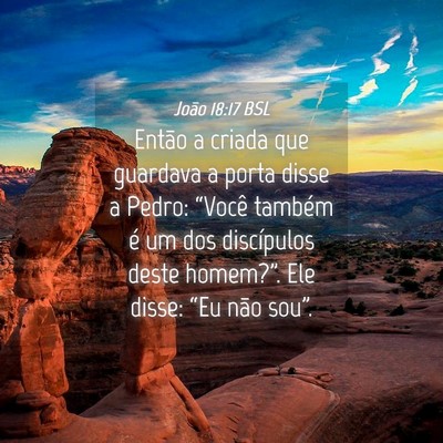 Picture 04 - João 18:17 BSL - Então a criada que guardava a porta disse a - Bible Verse Picture