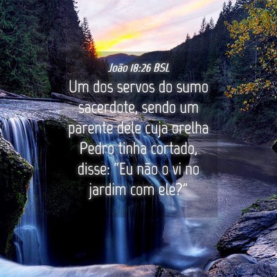 Picture 04 - João 18:26 BSL - Um dos servos do sumo sacerdote, sendo um parente - Bible Verse Picture
