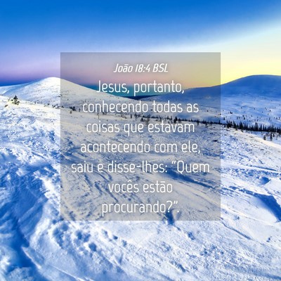 Picture 04 - João 18:4 BSL - Jesus, portanto, conhecendo todas as coisas que - Bible Verse Picture