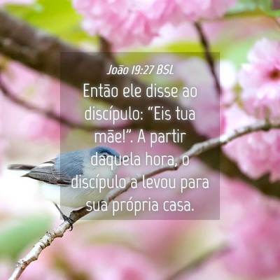 Picture 04 - João 19:27 BSL - Então ele disse ao discípulo: “Eis tua - Bible Verse Picture