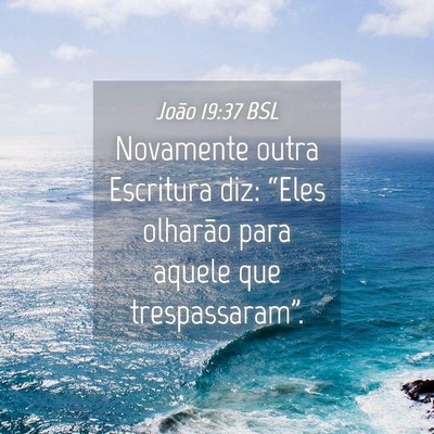 Picture 04 - João 19:37 BSL - Novamente outra Escritura diz: “Eles olharão - Bible Verse Picture