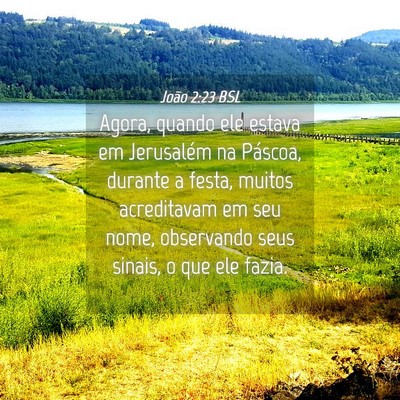 Picture 04 - João 2:23 BSL - Agora, quando ele estava em Jerusalém na - Bible Verse Picture