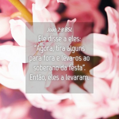 Picture 04 - João 2:8 BSL - Ele disse a eles: “Agora, tira alguns para fora - Bible Verse Picture