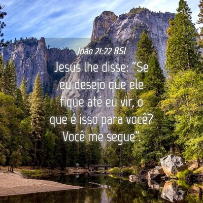 Picture 04 - João 21:22 BSL - Jesus lhe disse: “Se eu desejo que ele fique - Bible Verse Picture