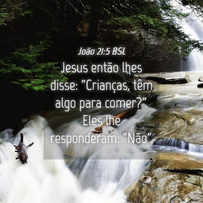 Picture 04 - João 21:5 BSL - Jesus então lhes disse: “Crianças, têm algo - Bible Verse Picture