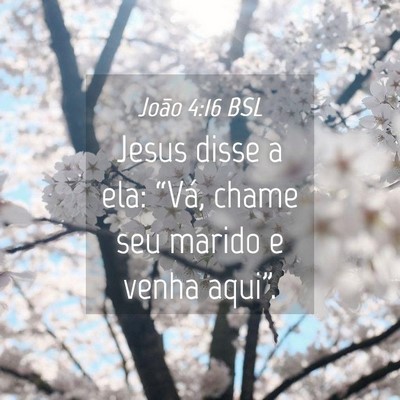 Picture 04 - João 4:16 BSL - Jesus disse a ela: “Vá, chame seu marido e - Bible Verse Picture