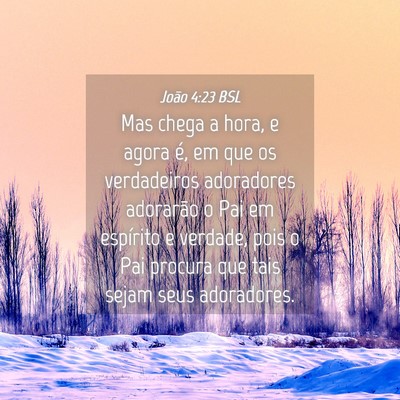 Picture 04 - João 4:23 BSL - Mas chega a hora, e agora é, em que os - Bible Verse Picture