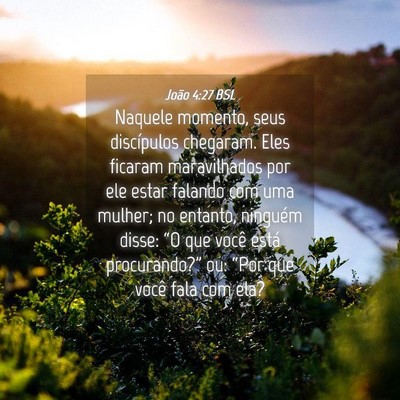 Picture 04 - João 4:27 BSL - Naquele momento, seus discípulos chegaram. Eles - Bible Verse Picture