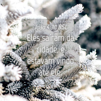 Picture 04 - João 4:30 BSL - Eles saíram da cidade, e estavam vindo até - Bible Verse Picture